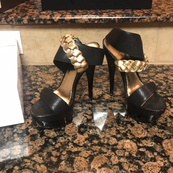 Bebe gold rope heels - Picture 3 of 3